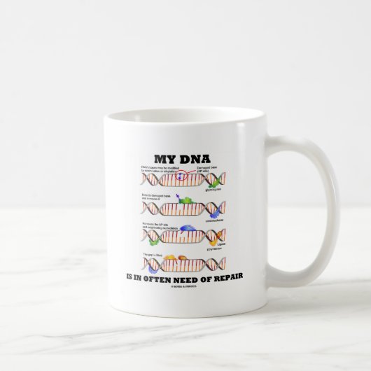 Mug Mon ADN est dans souvent le besoin de la (Droite)