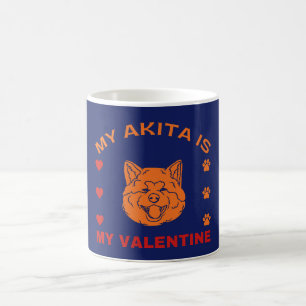 Mug Mon Akita Est Ma Citation De Saint Valentin Drôle