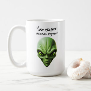 Mug "Mon alien et Ma playlist" conception de vibes mus