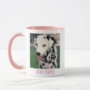 Mug Mon ami animalier photo personnalisée pastel rose