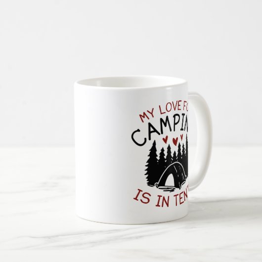 Mug Mon Amour Pour Le Camping (Devant droit)
