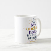 Mug Mon ancre tient dans chaque tempête Classique Chré (Devant droit)