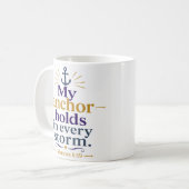 Mug Mon ancre tient dans chaque tempête Classique Chré (Devant gauche)