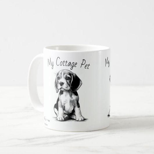 Mug Mon animal de compagnie -Beagle (Devant gauche)