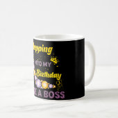 Mug Mon anniversaire comme un patron (Devant droit)