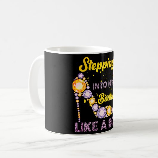 Mug Mon anniversaire comme un patron (Devant gauche)