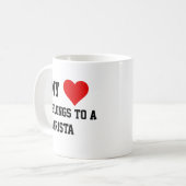Mug Mon Appartenance À Un Barista (Devant gauche)