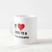 Mug Mon Appartenance À Un Développeur Logiciel (Devant gauche)