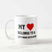 Mug Mon Appartenance À Un Développeur Logiciel (Gauche)