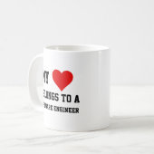 Mug Mon Appartenance À Un Ingénieur Logiciel (Devant gauche)