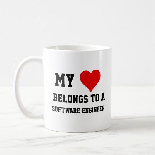 Mug Mon Appartenance À Un Ingénieur Logiciel (Gauche)