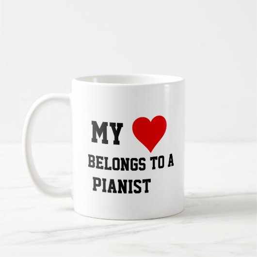 Mug Mon Appartenance À Un Pianiste (Gauche)