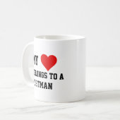 Mug Mon Appartient à un Facteur (Devant gauche)