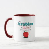Mug Mon Arabe est tout cela ! Cheval drôle (Gauche)