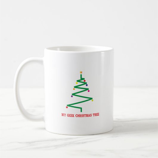 Mug Mon arbre de Noël Geek (Gauche)
