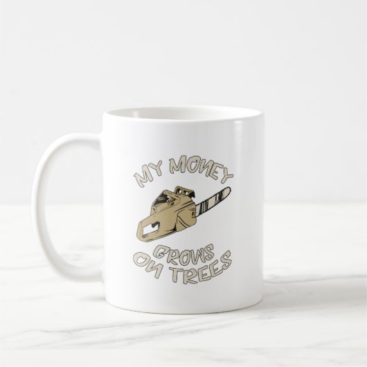 Mug Mon argent pousse sur les arbres (Gauche)