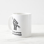 Mug Mon arme pour le changement (Devant gauche)