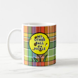Mug Mon Autre Boule Est Un Plaid De Pickleball De Golf