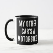 Mug Mon autre voiture est une moto (Gauche)