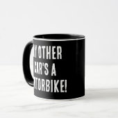 Mug Mon autre voiture est une moto (Devant gauche)