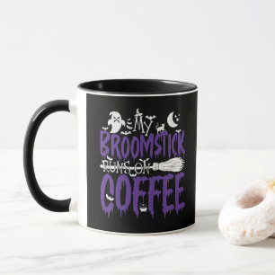 Mug Mon Balai Tourne Au Café Sorcière Broom Halloween