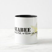 Mug Mon bataillon de construction met les étoiles en (Centre)