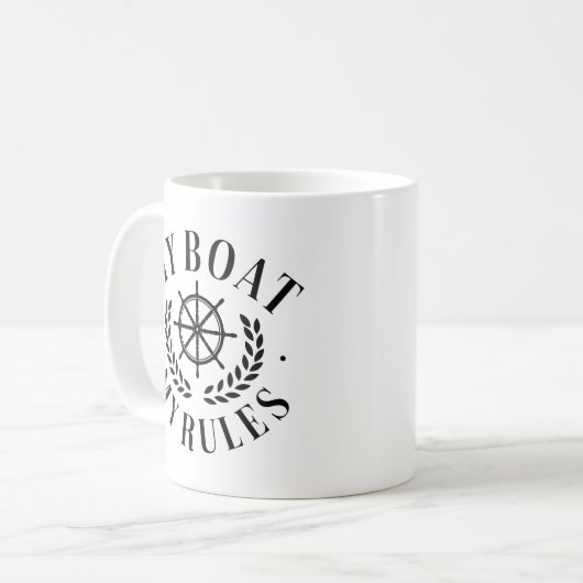 Mug Mon bateau mes règles (Devant gauche)