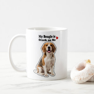 Mug Mon Beagle est collé à moi Amateur de chiens