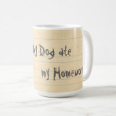 Mug Mon Beardie a mangé mon travail (Devant droit)