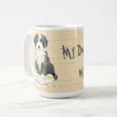 Mug Mon Beardie a mangé mon travail (Devant gauche)