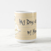 Mug Mon Bichon a mangé mes devoirs (Centre)