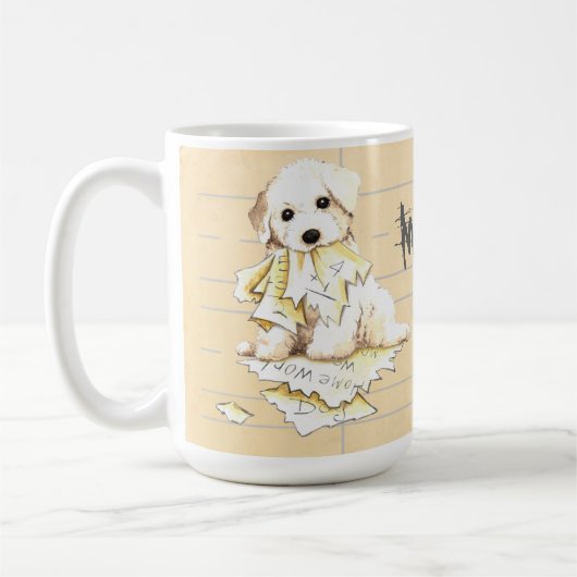 Mug Mon Bichon a mangé mes devoirs (Gauche)