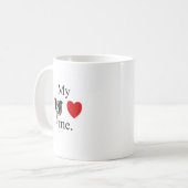 Mug Mon border collie m'aime (Devant gauche)