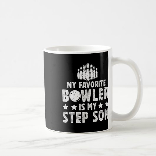 Mug Mon Bowler Favori Stepdad Bowling Step-papa D'Un B (Droite)