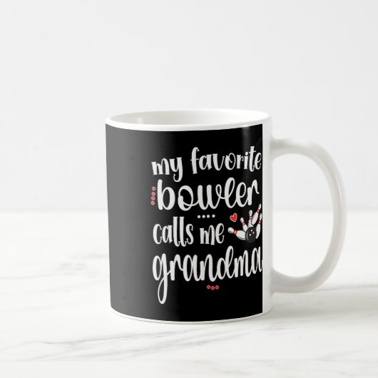 Mug Mon Bowler préféré m'appelle grand-mère de Bowling (Droite)