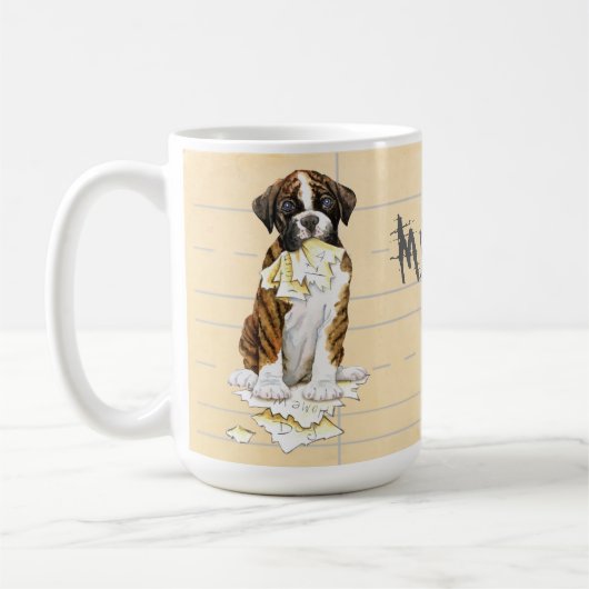 Mug Mon Boxer A Mangé Mes Devoirs (Gauche)