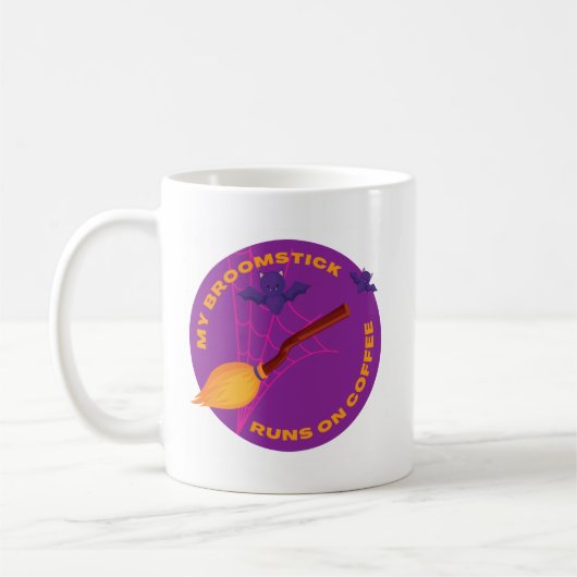 Mug Mon Broomstick Fonctionne Sur Café (Gauche)
