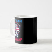 Mug Mon Bulldog aime Trump (Devant gauche)