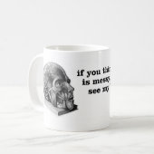 Mug Mon bureau malpropre (Devant gauche)