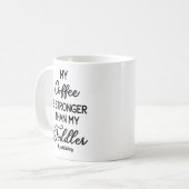 Mug Mon café est plus fort que mon bébé (Devant gauche)