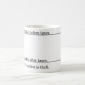 Mug Mon café et impôts (Centre)