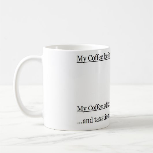 Mug Mon café et impôts (Gauche)