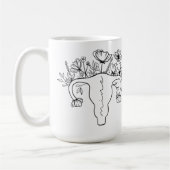 Mug Mon café Mon utérus (Gauche)