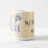 Mug Mon caniche a mangé mes devoirs (Devant gauche)