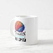 Mug Mon Cerveau A Trop De Tabulations Ouvrir Drôle Sar (Devant gauche)