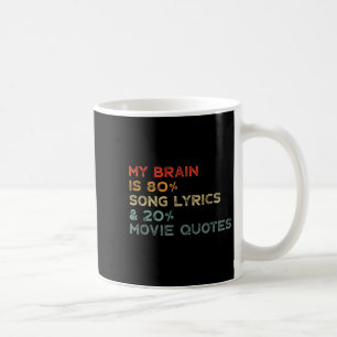 Mug Mon cerveau est composé de 80% de paroles de chans