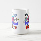 Mug Mon cerveau fait mal à l'Humour foncé (Centre)