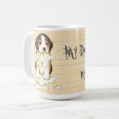 Mug Mon cerveau mange mes devoirs (Devant gauche)