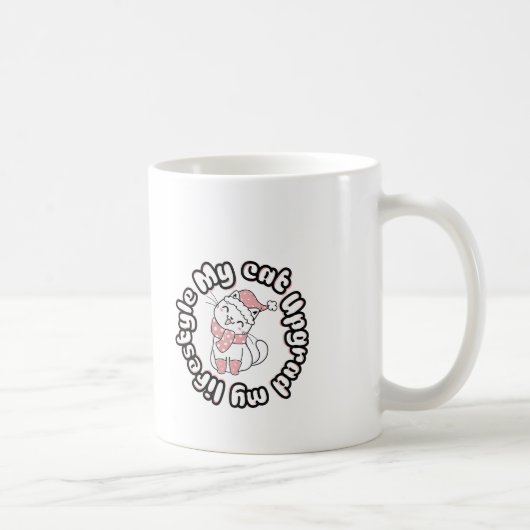 Mug Mon chat a amélioré mon style de vie – Conception (Droite)