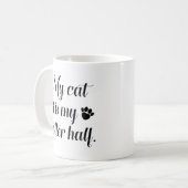 Mug Mon Chat Est Ma Meilleure Moitié (Devant gauche)